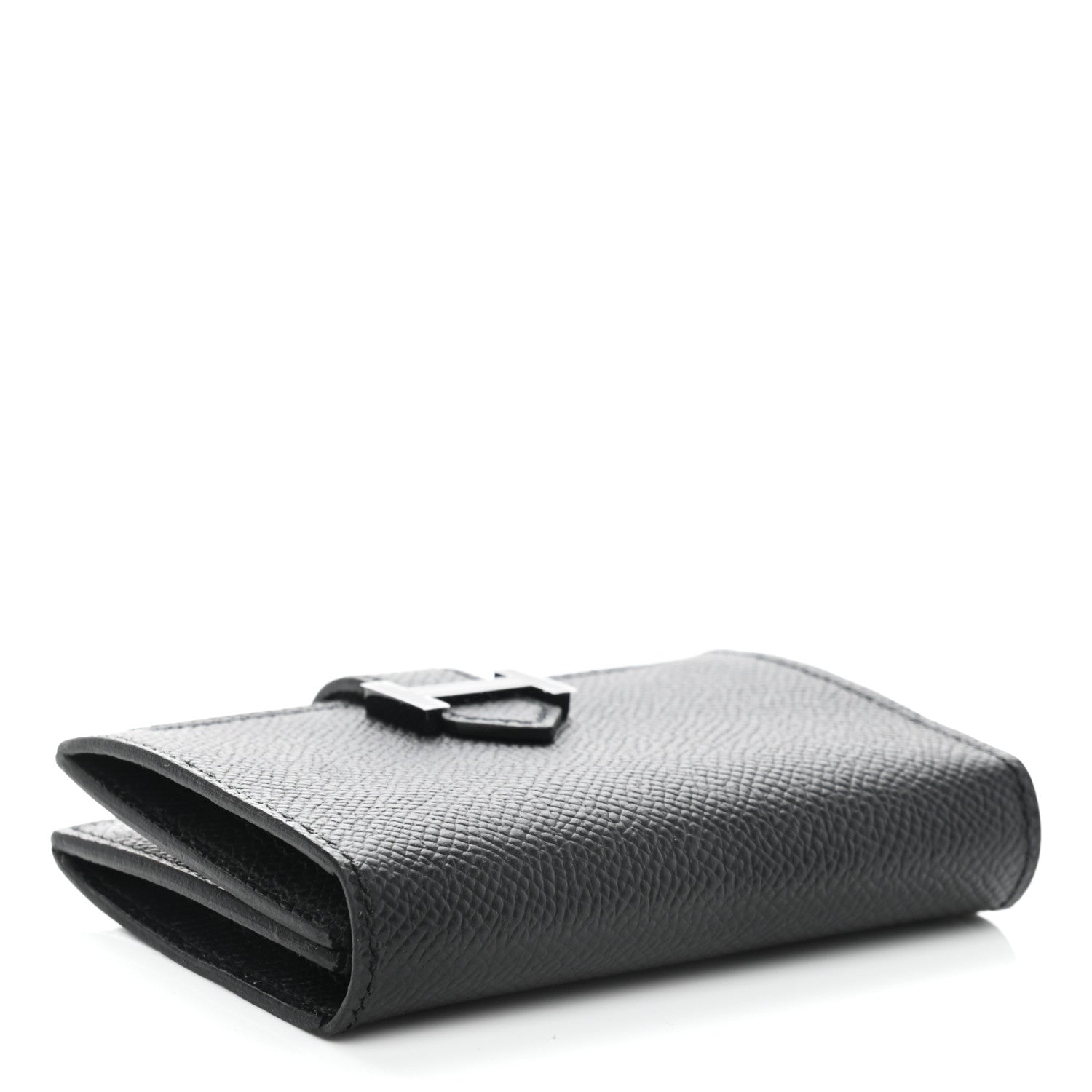 Hermes Epsom Monochrome Bearn Card Holder Wallet Black 3 of 8
