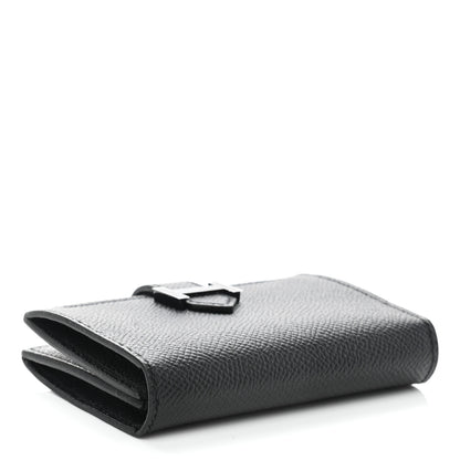Hermes Epsom Monochrome Bearn Card Holder Wallet Black 3 of 8