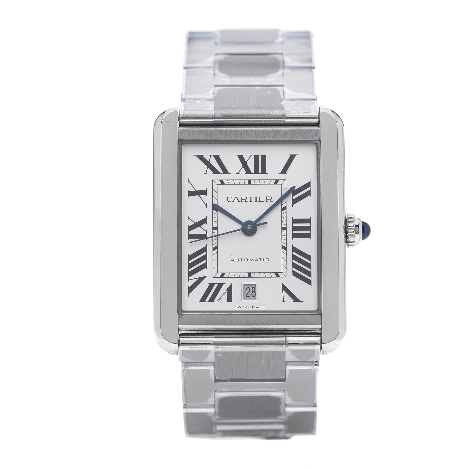 Cartier Stainless Steel 31mm Tank Solo Automatic Watch 1 of 7
