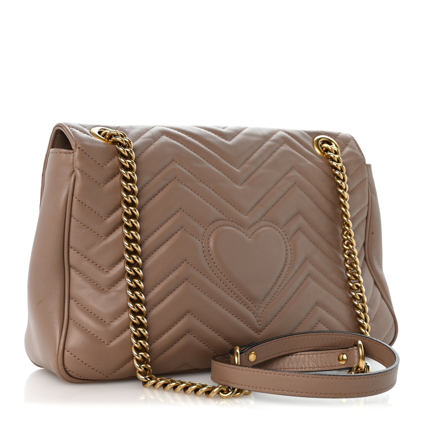 Calfskin Matelasse Medium GG Marmont Shoulder Bag Porcelain Rose