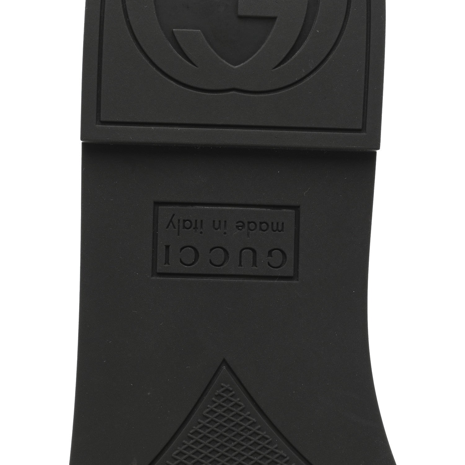 Gucci Rubber Womens Interlocking G Slide Sandals 39 Black 9 of 9