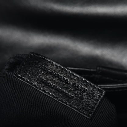 Saint Laurent Calfskin Y Quilted Monogram Small Loulou Backpack Black 8 of 8