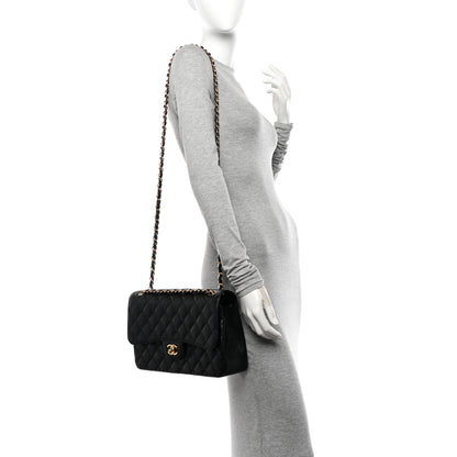 Chanel Caviar Quilted Jumbo Double Flap Black 2 of 10