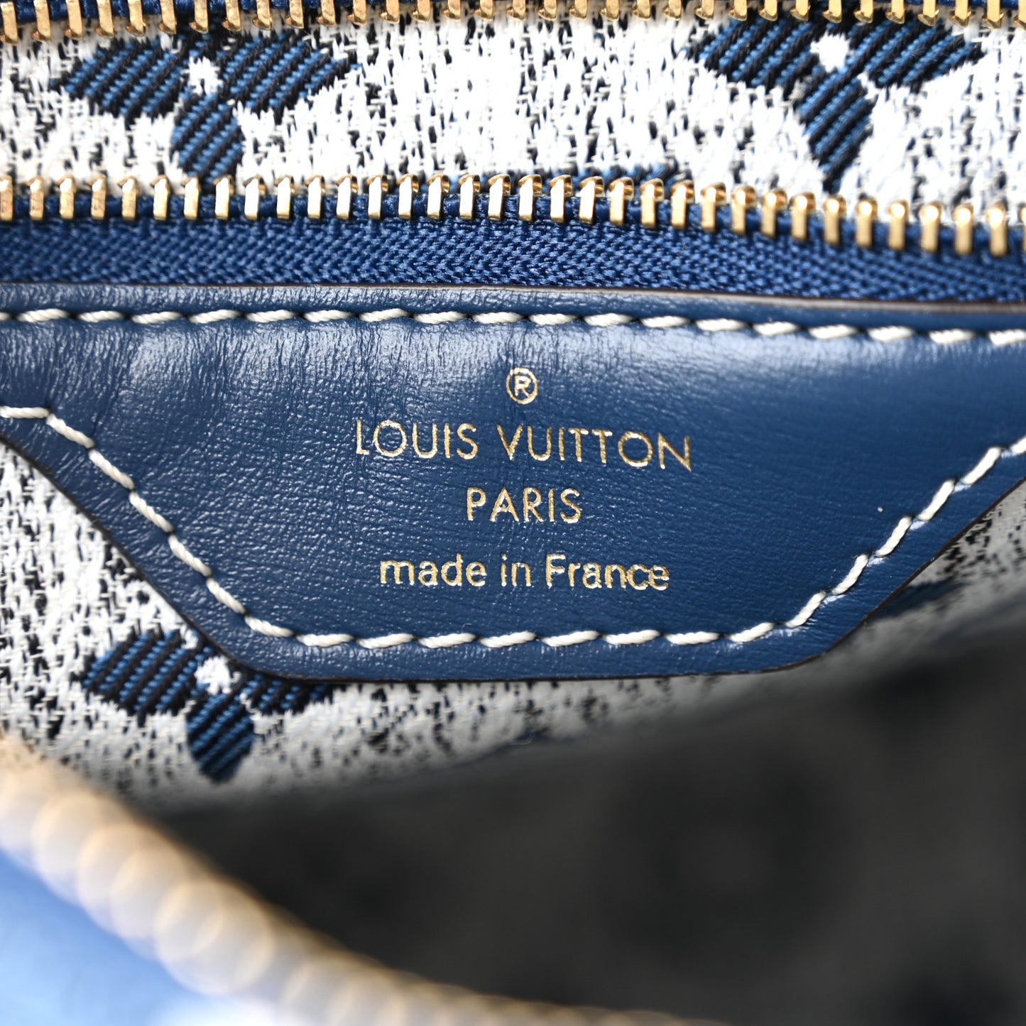 Monogram Jacquard Denim Speedy Bandouliere 25 Bleu