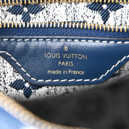 Louis Vuitton Monogram Jacquard Denim Speedy Bandouliere 25 Bleu 6 of 9