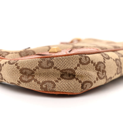 Gucci Monogram Horsebit Nail Chain Pochette Orange 9 of 11