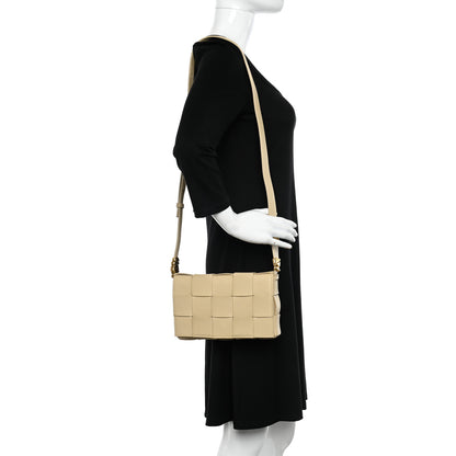 Bottega Veneta Grained Calfskin Maxi Intrecciato Cassette Crossbody Bag Porridge 2 of 11
