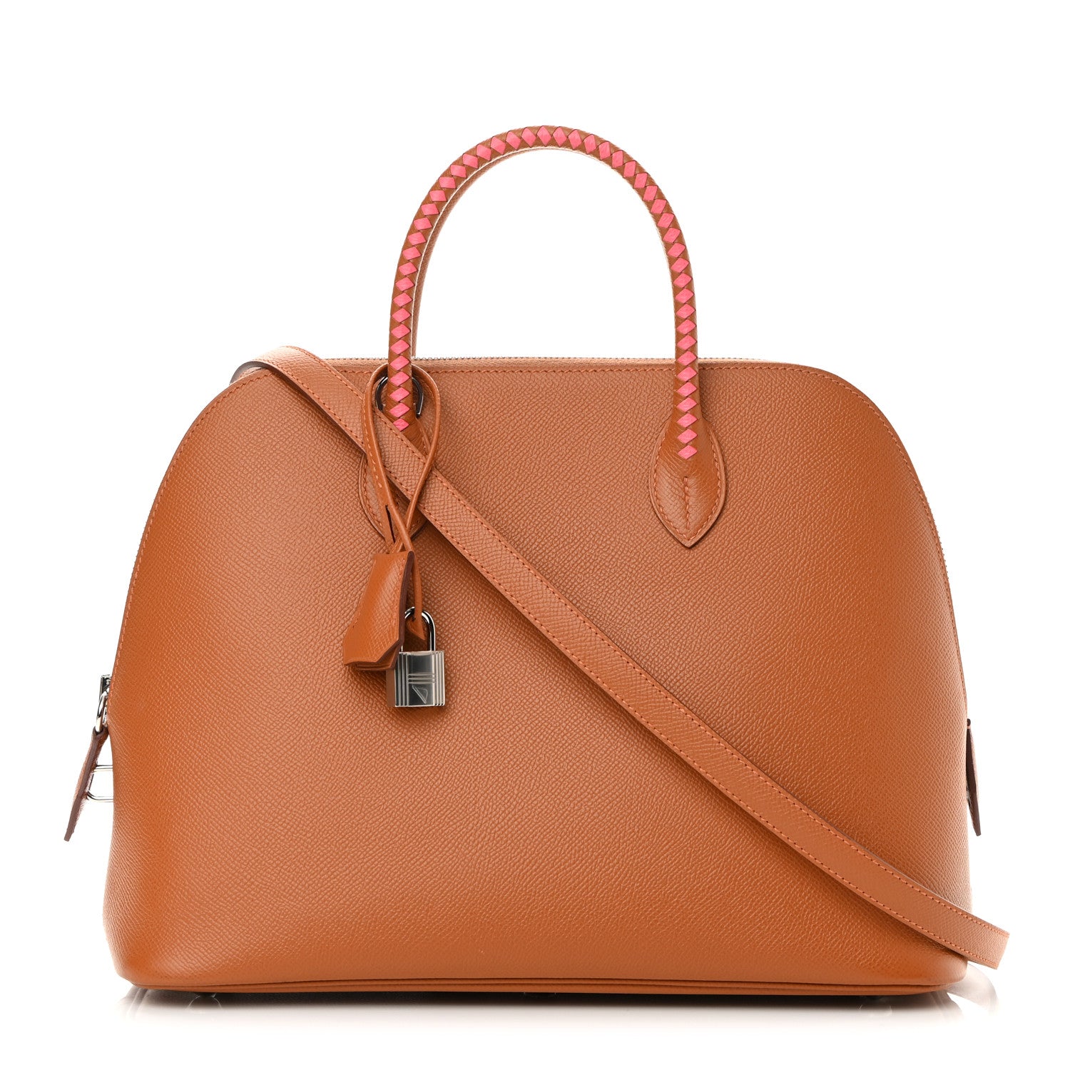 Hermes Epsom Tressage 1923 Bolide 30 Toffee Rose Azalee 1 of 13