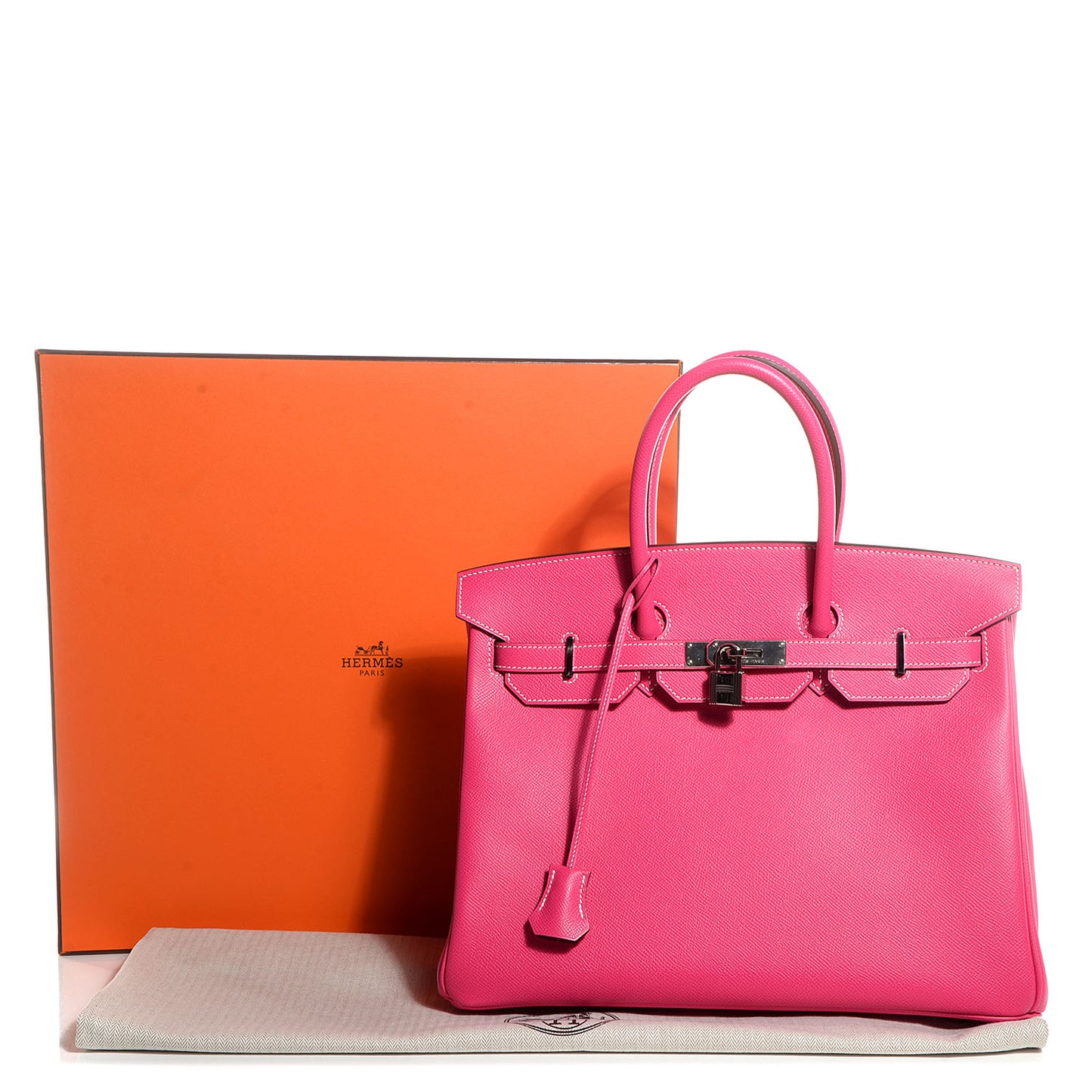 Epsom Candy Birkin 35 Rose Tyrien and Rubis