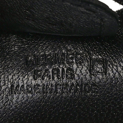 Hermes Milo Lambskin Matte Alligator Touch Grigri Rodeo Horse Bag Charm PM So Black 3 of 4