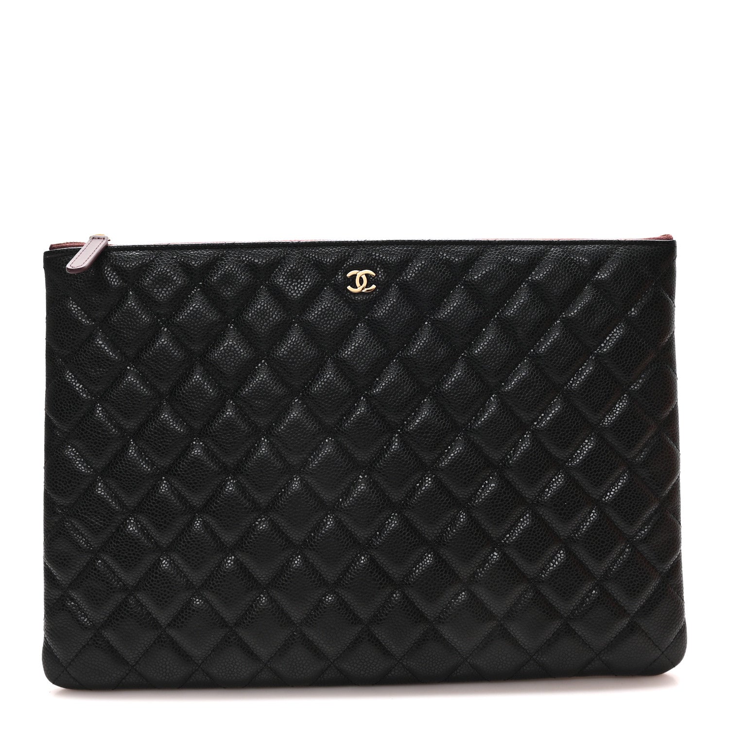Chanel Caviar Quilted Large Cosmetic Case Black 1 of 8