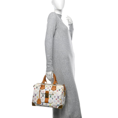 Louis Vuitton Monogram Multicolor Speedy 30 White 2 of 9