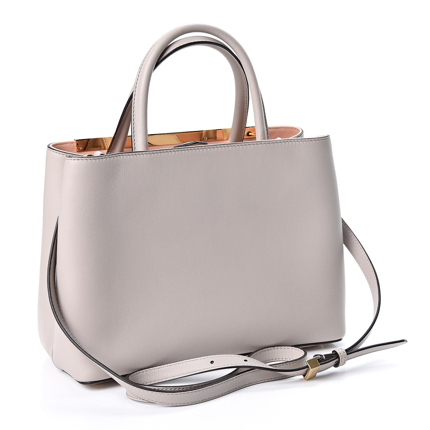 Vitello Dolce Petite 2Jours Tote Grigio Polvere Baby Pink