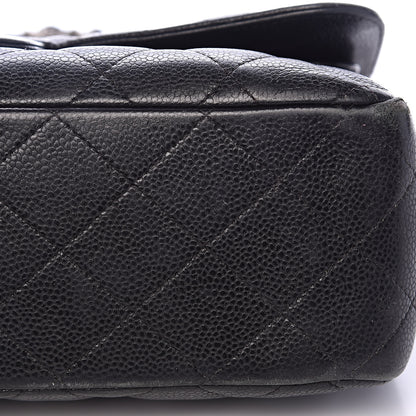 Chanel Caviar Quilted Jumbo Double Flap Black 11 of 24