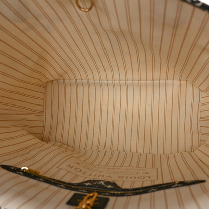 Louis Vuitton Monogram Giant Jungle Neverfull MM Ivory 5 of 8