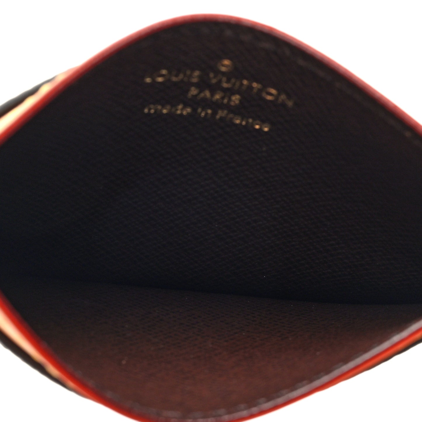 Monogram Craggy Card Holder Chocolate