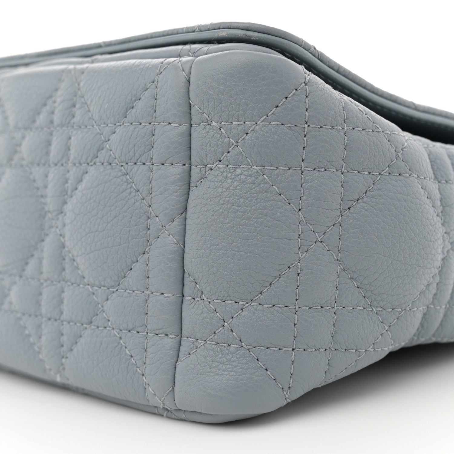 Christian Dior Supple Calfskin Cannage Medium Caro Bag Ethereal Grey 10 of 14