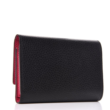 Louis Vuitton Taurillon Capucines Compact Wallet Black 3 of 8