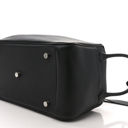 Hermes Taurillon Clemence Lindy 26 Black 8 of 10