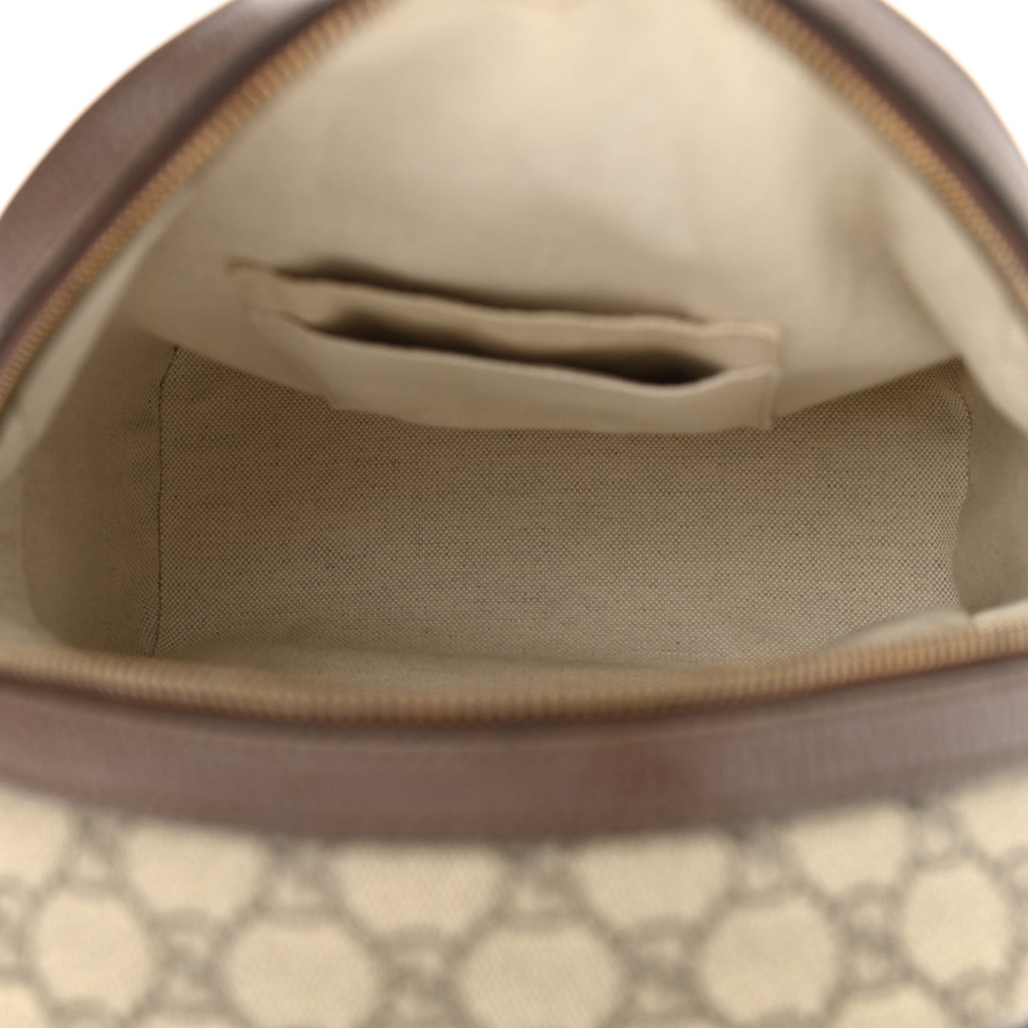 GG Supreme Monogram Calfskin Web Small Ophidia Day Backpack Beige Ebony New Acero