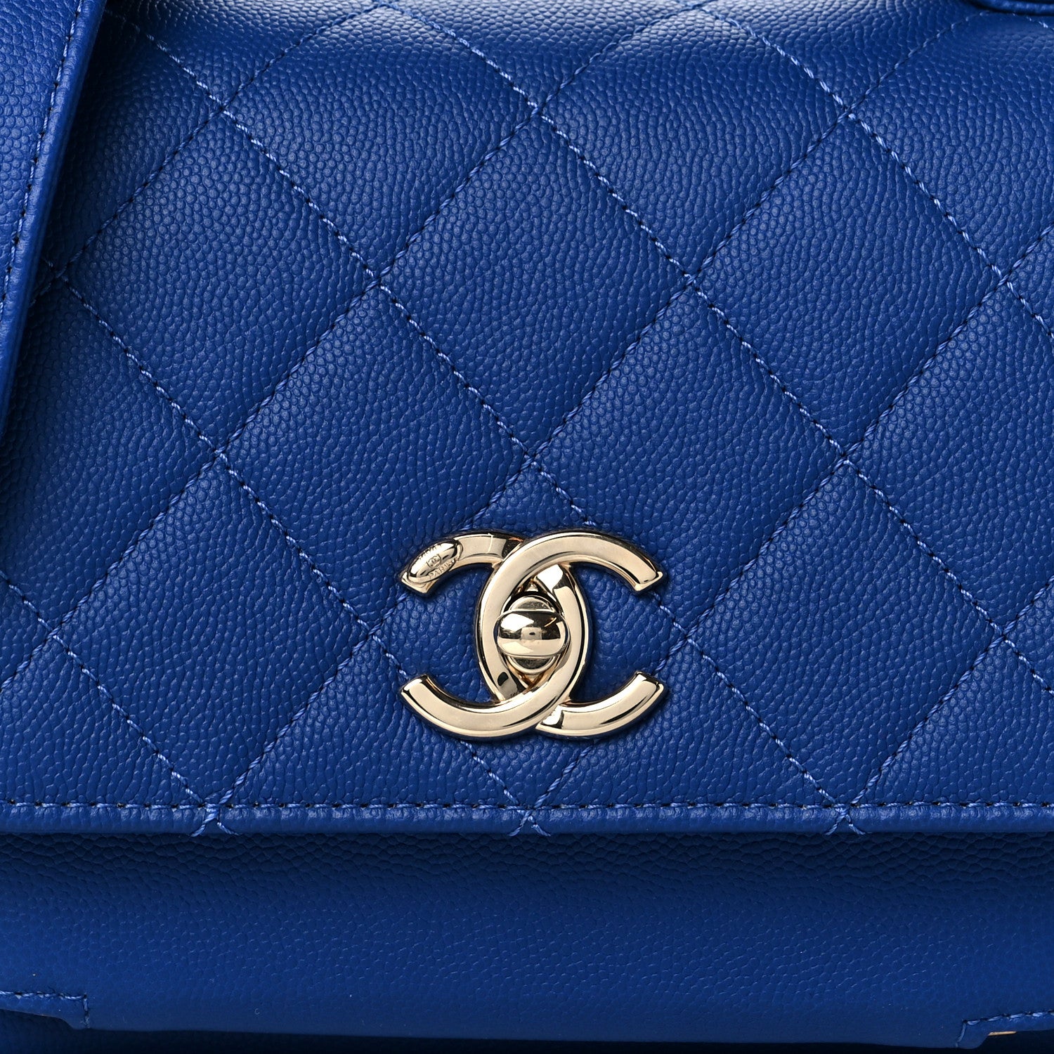 Chanel Caviar Quilted Small Business Affinity Flap Dark Blue 8 of 10