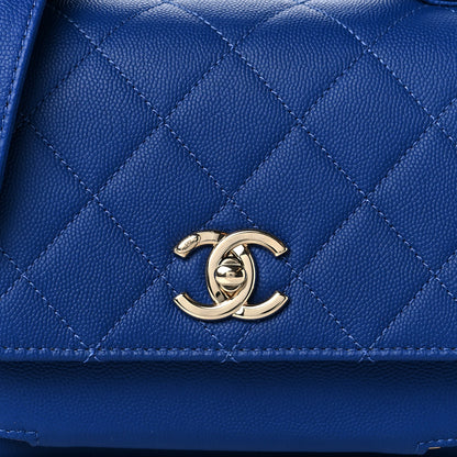 Chanel Caviar Quilted Small Business Affinity Flap Dark Blue 8 of 10
