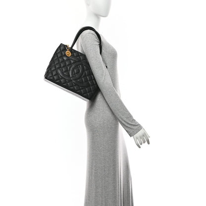 Chanel Caviar Quilted Medallion Tote Black 2 of 10