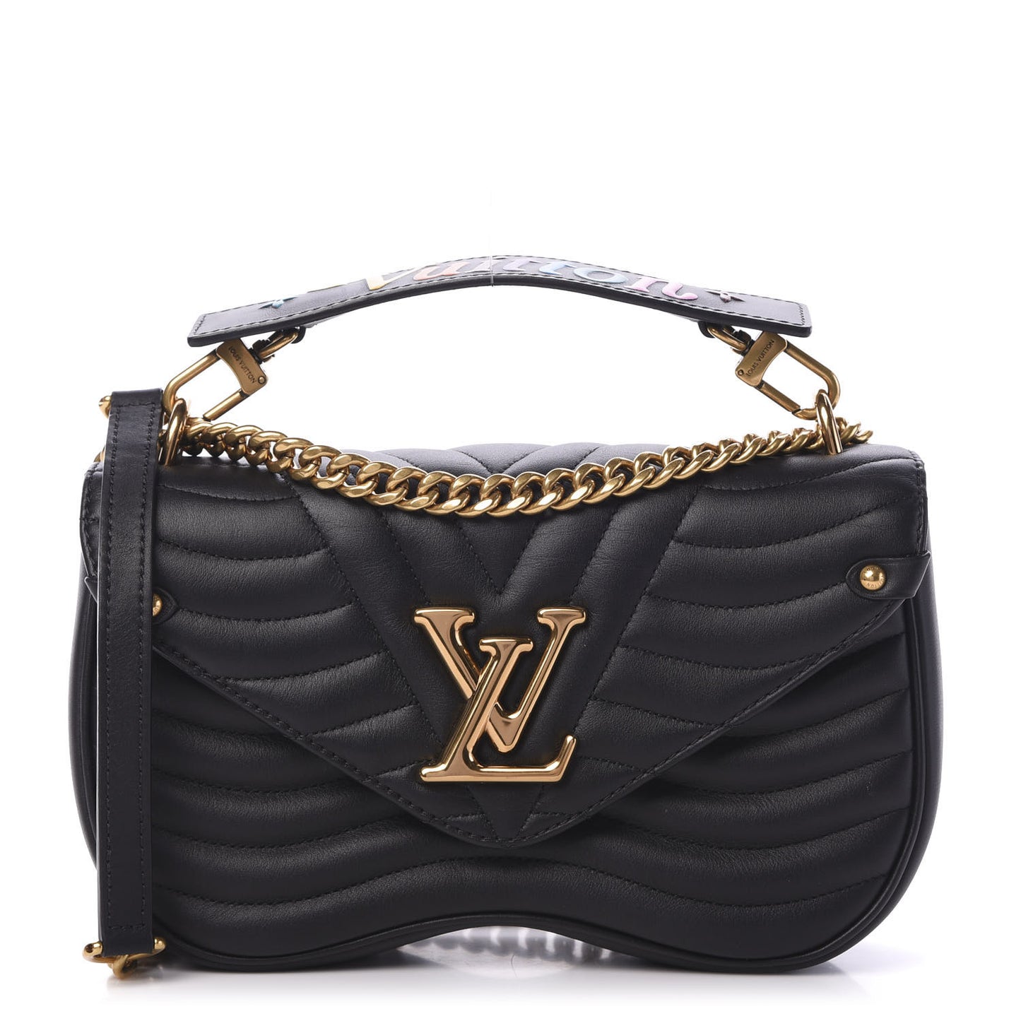 Calfskin New Wave Chain MM Black