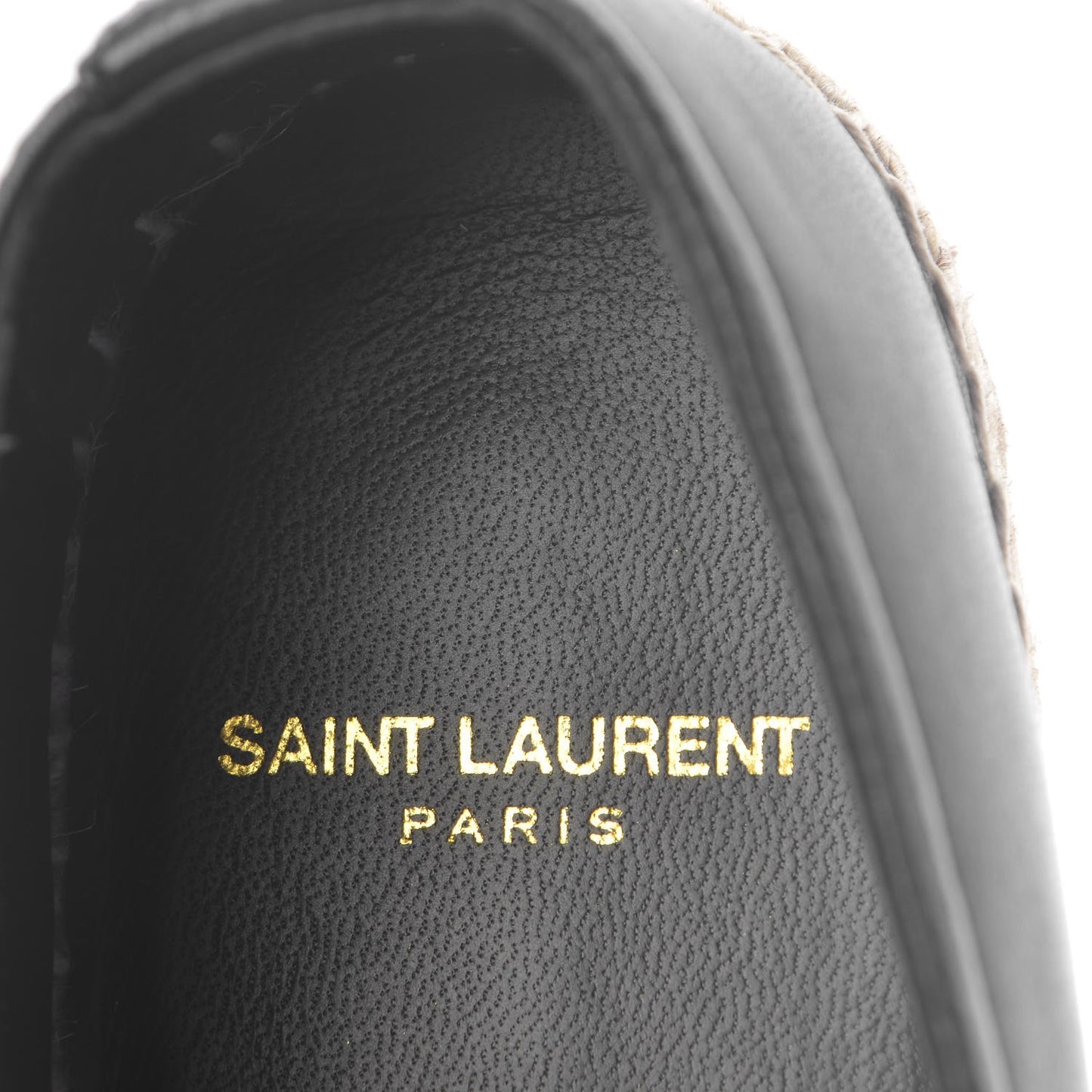 Lambskin Monogram Espadrilles 39 Black