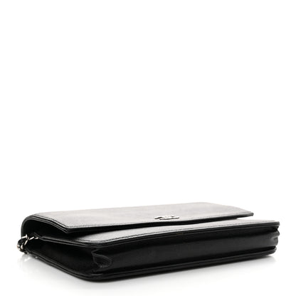 Chanel Caviar Sevruga Wallet on Chain WOC Black 4 of 15