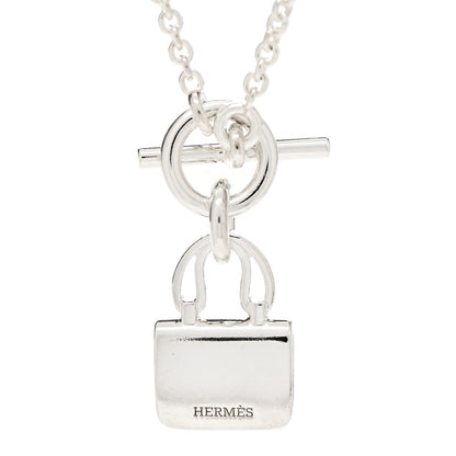 Hermes Sterling Silver Constance Amulettes Pendant Necklace 4 of 6