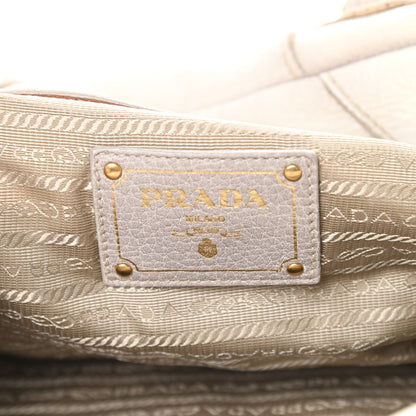 Prada Cervo Patchwork Fringe Bowler Bianco 6 of 21