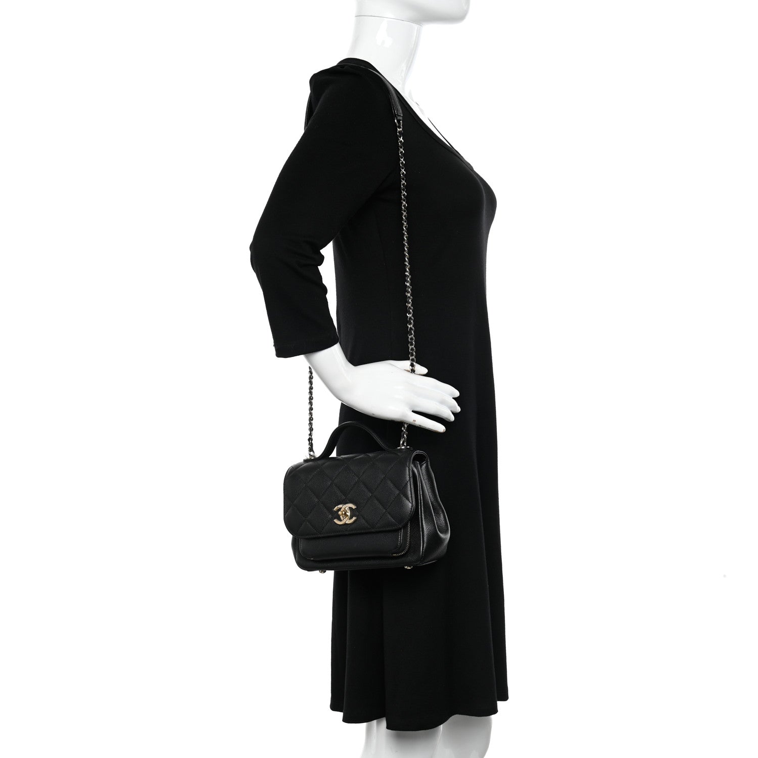 Chanel Caviar Quilted Small Business Affinity Flap Black 2 of 11