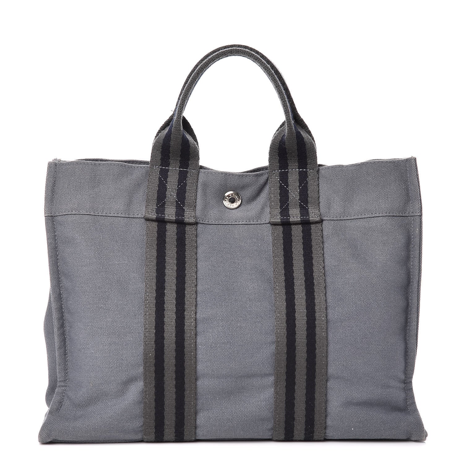 Hermes Canvas Fourre Tout Grey 1 of 10