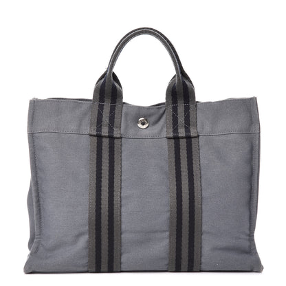 Hermes Canvas Fourre Tout Grey 1 of 10