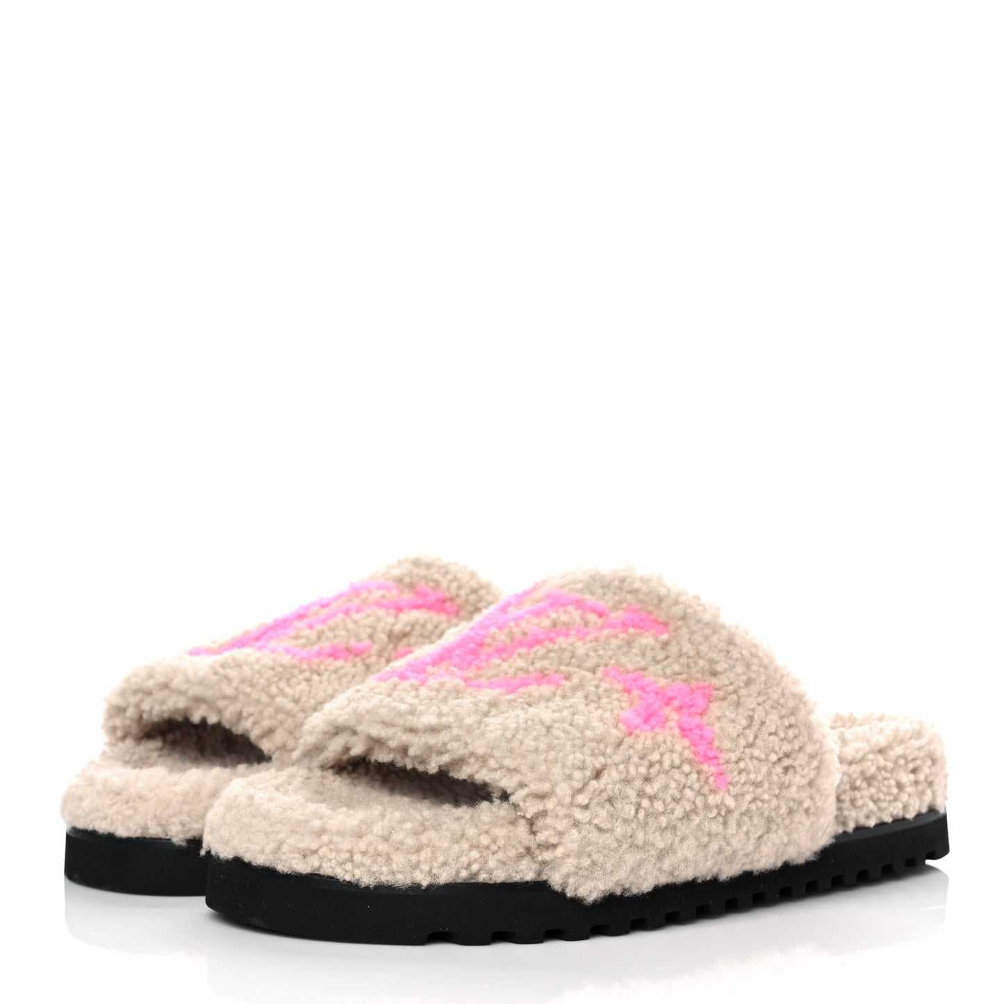 Shearling Paseo Flat Comfort Mule 40 Beige