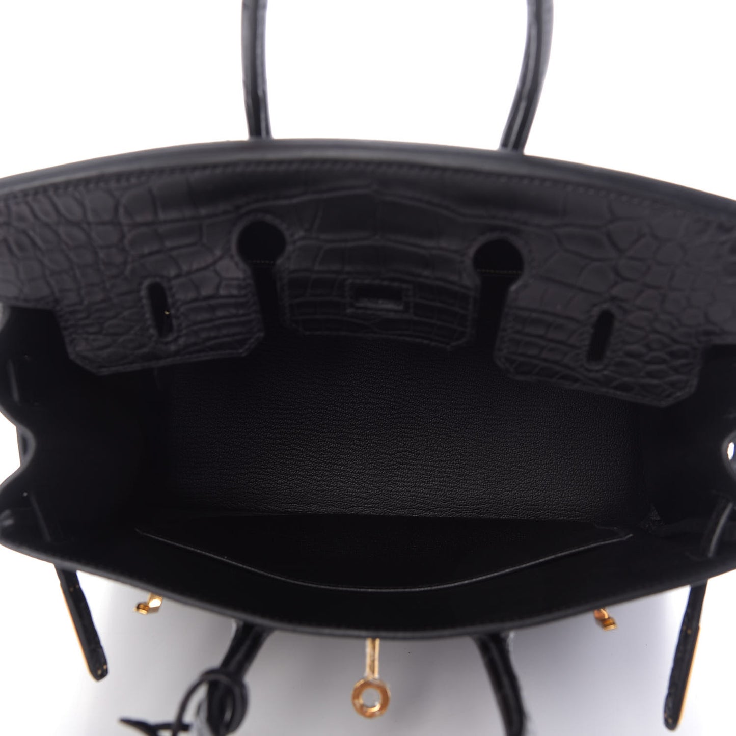 Togo Matte Alligator Birkin Touch 25 Black