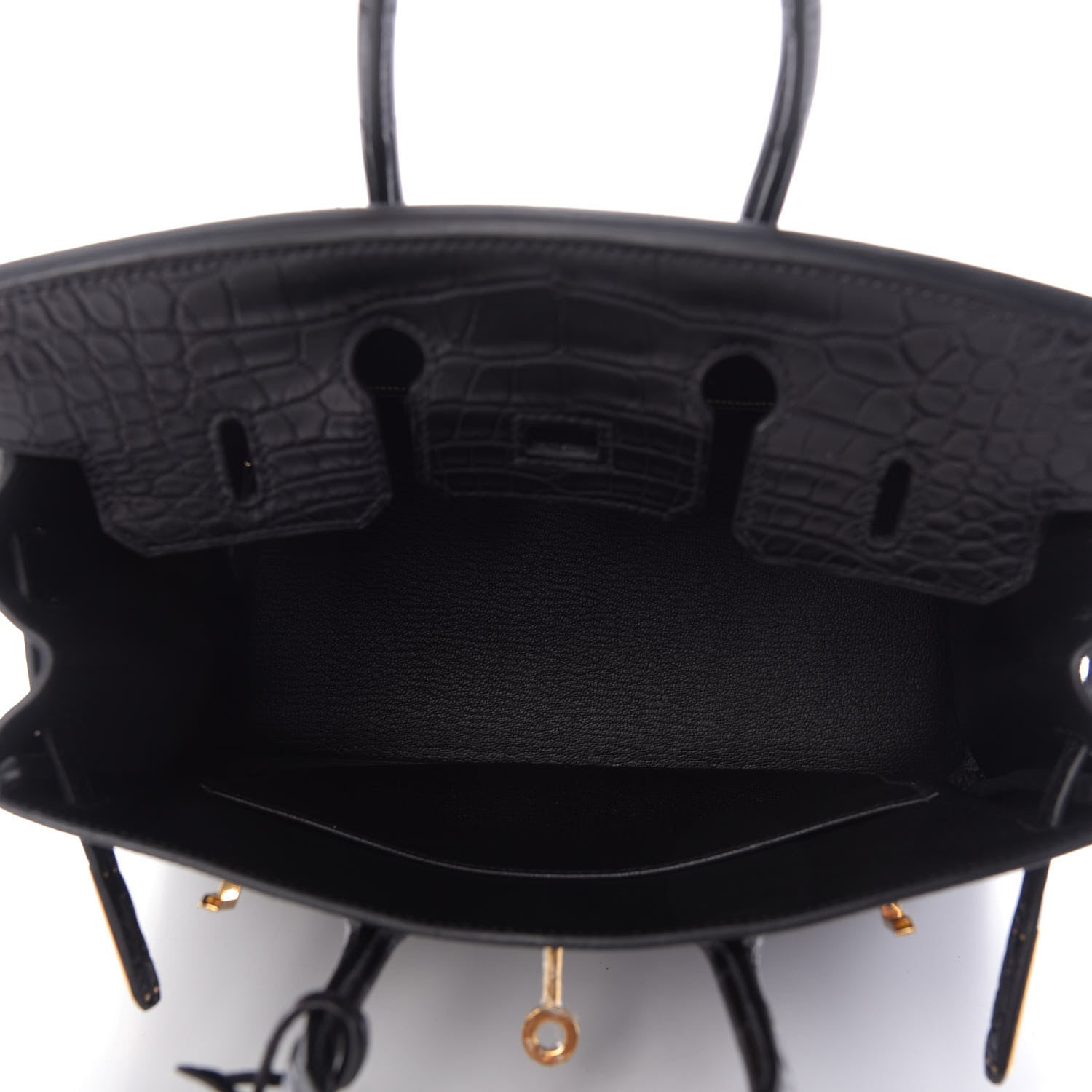 Hermes Togo Matte Alligator Birkin Touch 25 Black 15 of 32