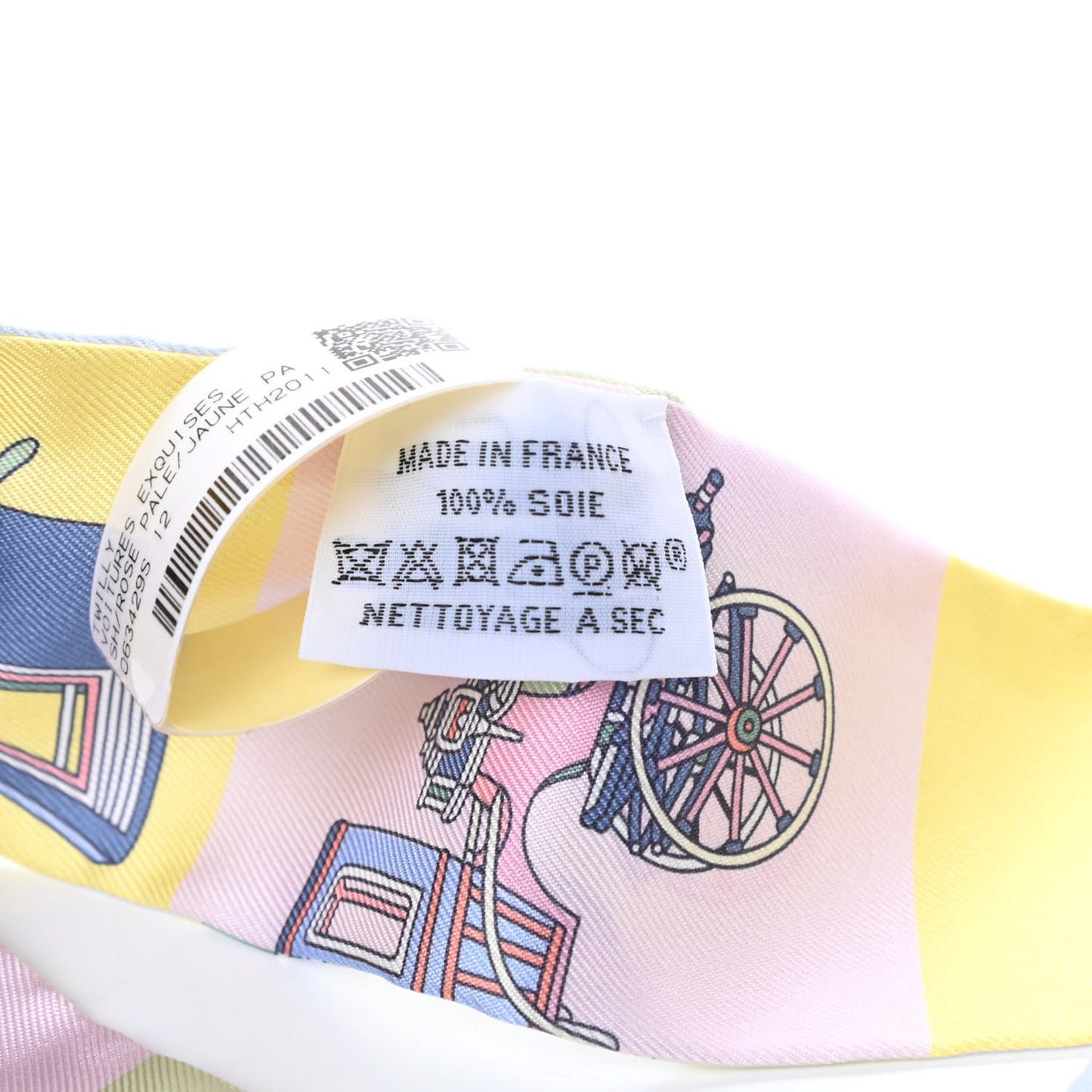 Silk Les Voitures Exquises Twilly Rose Pale Jaune Pale