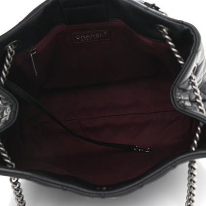 Chanel Lambskin Quilted Accordion Tote Black 5 of 11