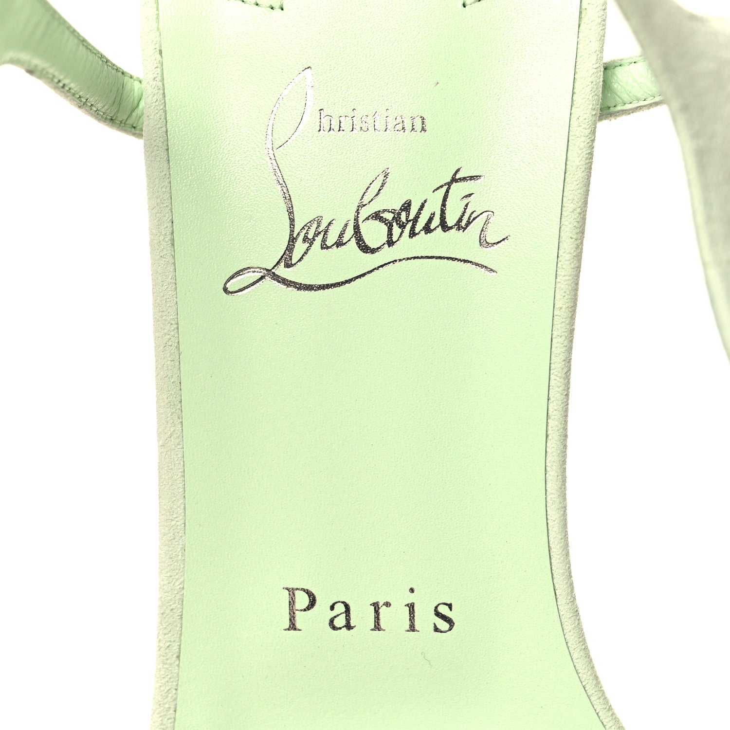 Christian Louboutin Suede Condora 85 Sandals 40 Studio Green 7 of 9