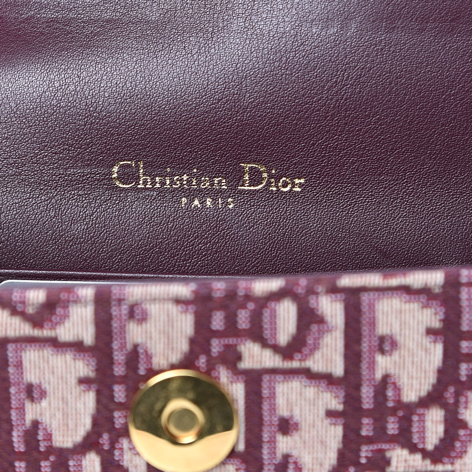 Christian Dior Oblique Saddle Belt Bag Bordeaux 6 of 9