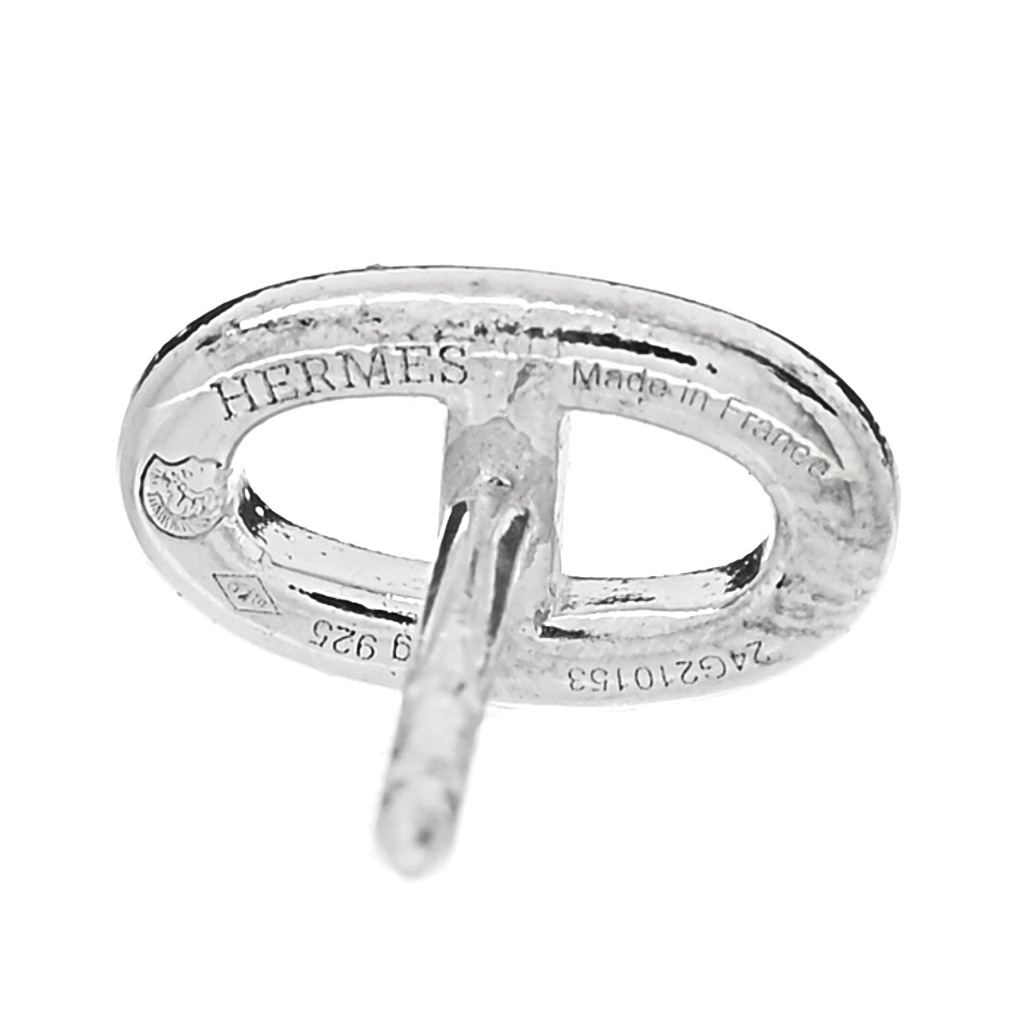 Hermes Sterling Silver TPM Farandole Earrings 4 of 5