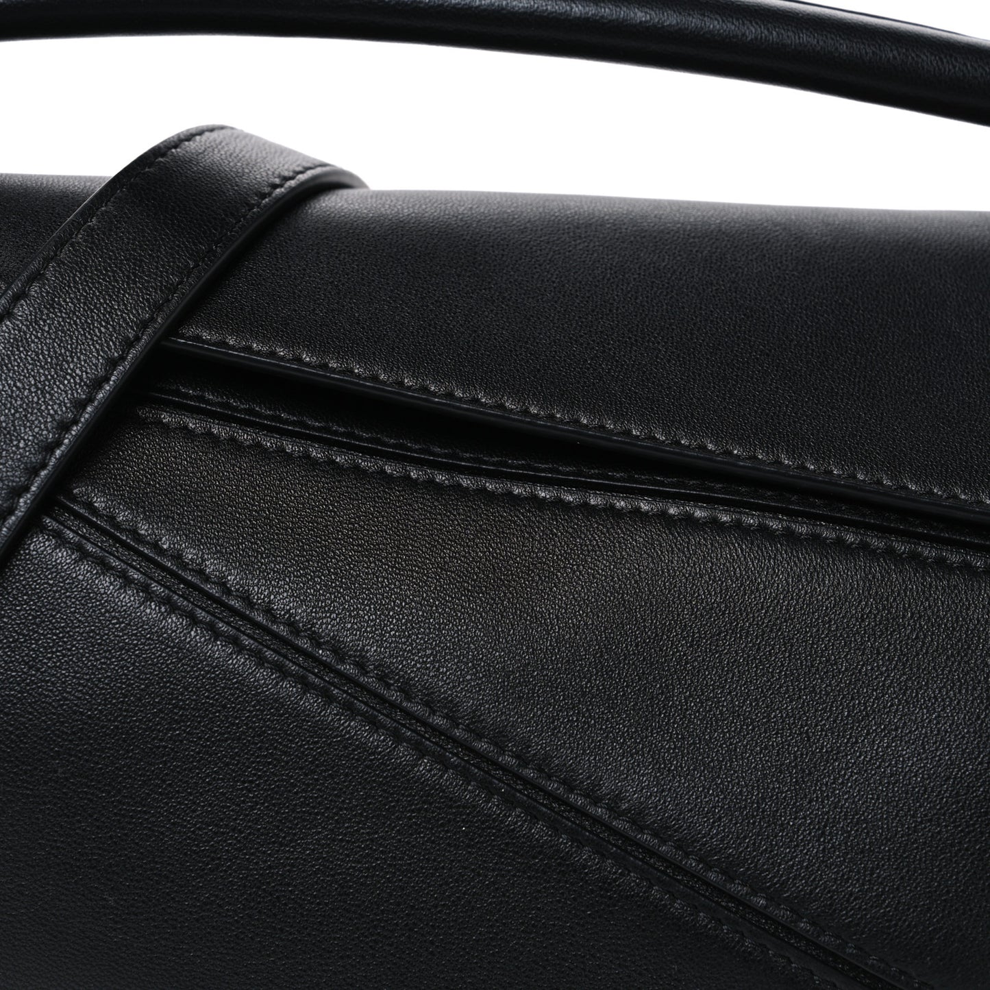 Nappa Lambskin Small Featherlight Puzzle Bag Black