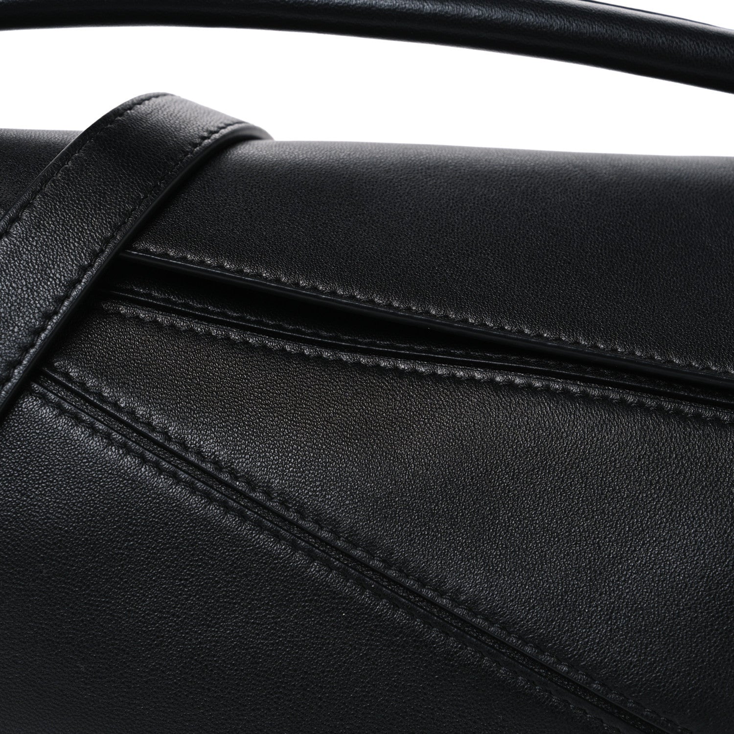 Loewe Nappa Lambskin Small Featherlight Puzzle Bag Black 7 of 9