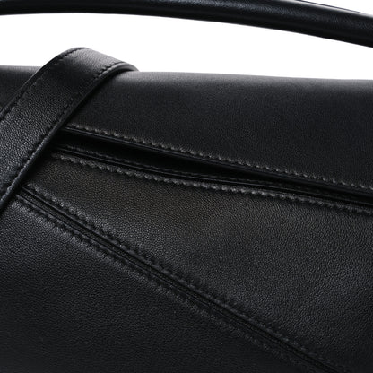 Loewe Nappa Lambskin Small Featherlight Puzzle Bag Black 7 of 9