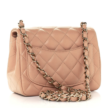 Chanel Lambskin Quilted Mini Square Flap Beige 2 of 11
