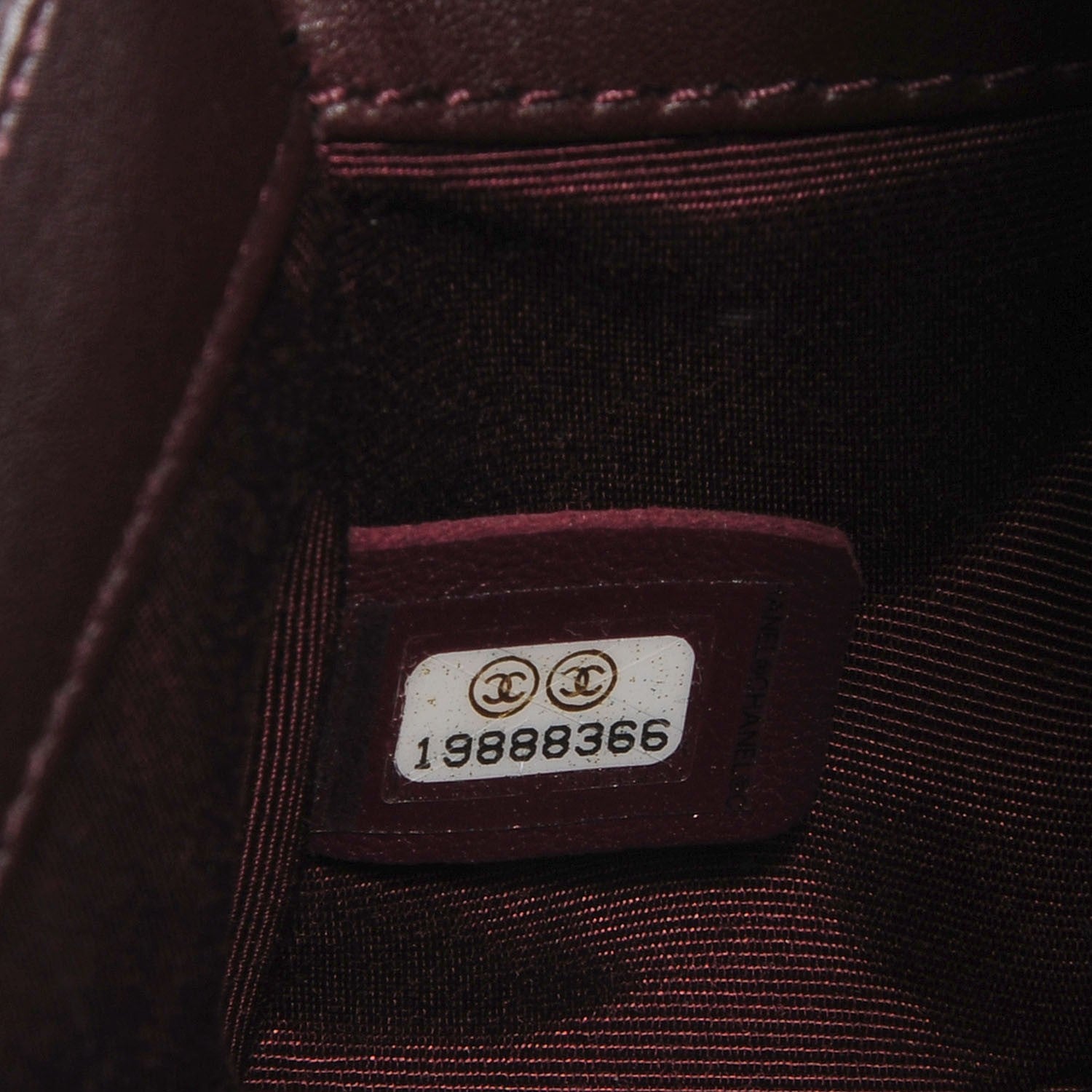 Chanel Calfskin Chevron Quilted Small Boy Flap Burgundy 8 of 9