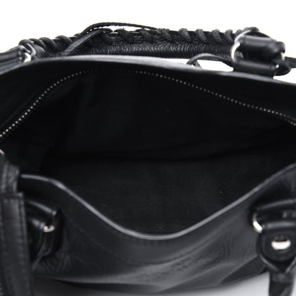 Balenciaga Matte Goatskin Rubber Covered Classic Hardware Mini City Black 4 of 18