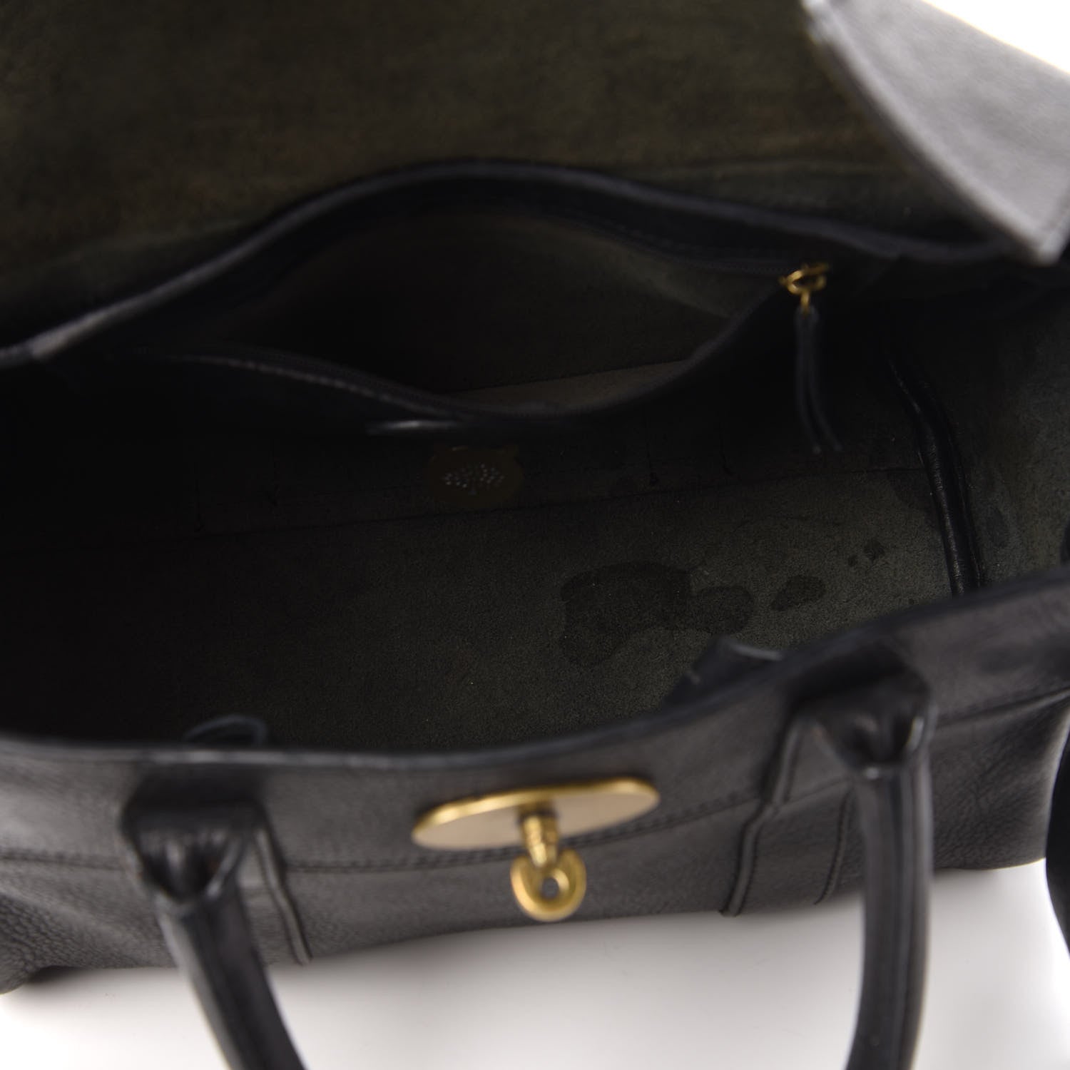 Mulberry Natural Vegetable Tanned Small Bayswater Black 5 of 10